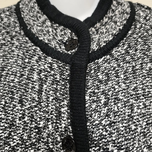 KARL LAGERFELD PARISColorblock Cotton-Blend Long Cardigan SzXL - Picture 14 of 14